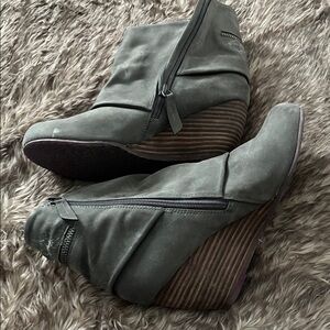 Blowfish Gray Ankle Boots
